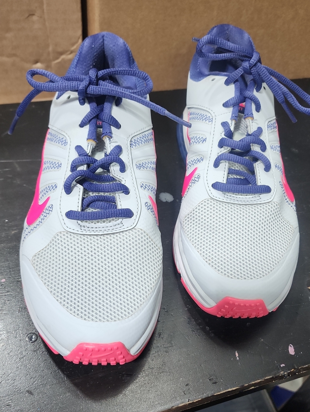 Nike Purple Running Sneakers with Pink Accent